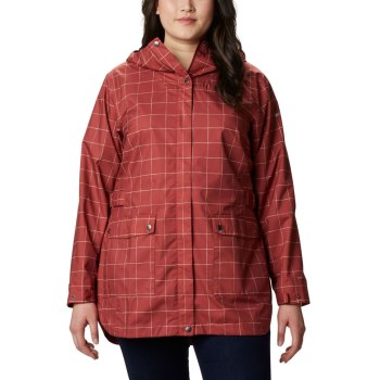 Columbia Here And There Trench Plus Size, Chamarras Rojos Para Mujer | 842750-ZCM